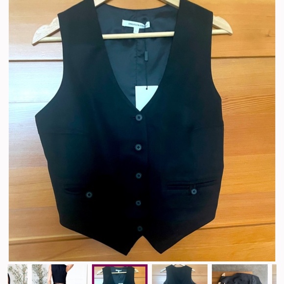 NWT Emerson Fry Julius Vest Black